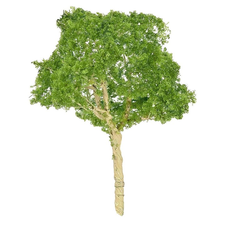 Albero verde chiaro h 6 cm per presepe