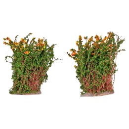 Set 2 cespugli h 4 cm con fiori gialli
