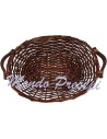 Basket in dark wicker cm 52x38x12 h.
