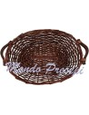 Cesta de mimbre oscuro cm 52x38x12 h.
