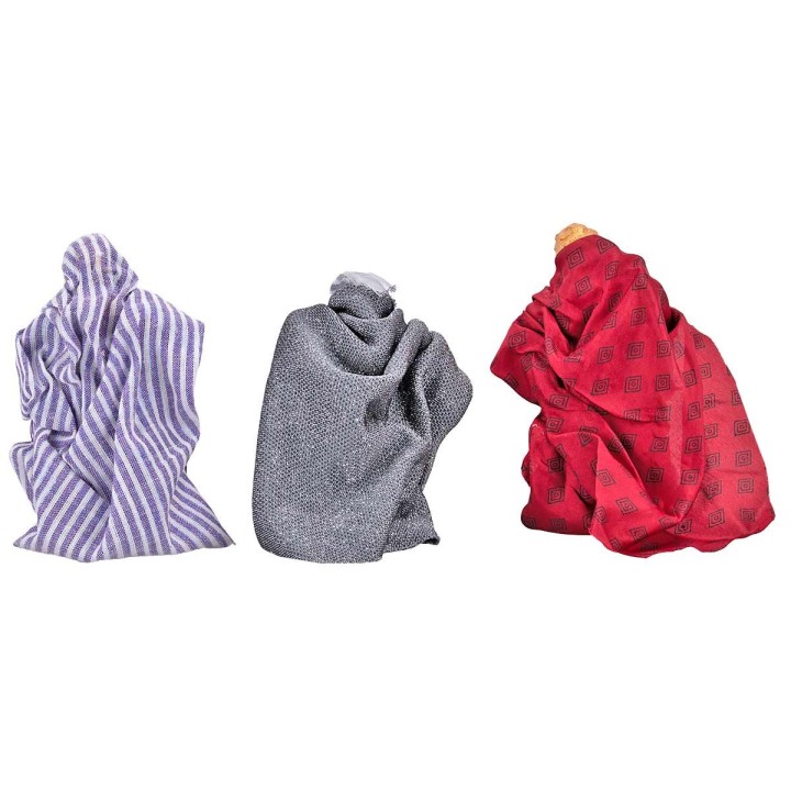 Set 3 Re Magi serie 10 cm snodati