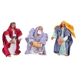 Set 3 Re Magi serie 12 cm snodati