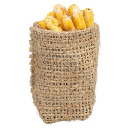 Burlap sack with black olives cm 4 h