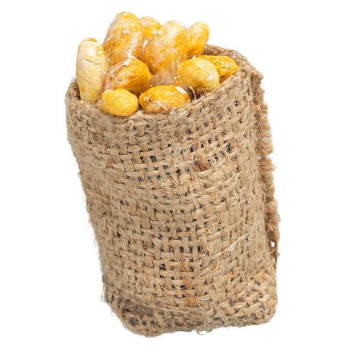 Sacco di juta con pane 7,4 cm