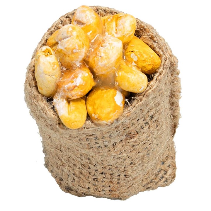 Sacco di juta con pane 7,4 cm