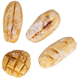 Set 4 panini da 2 a 2,5 cm in cotto per statue da 12-15 cm