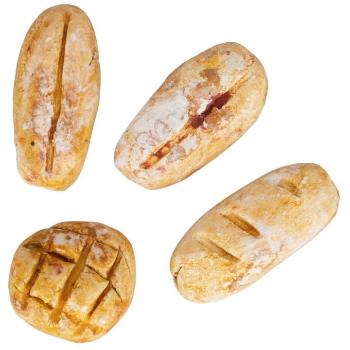 Set 4 panini da 2 a 2,5 cm in cotto per statue da 12-15 cm