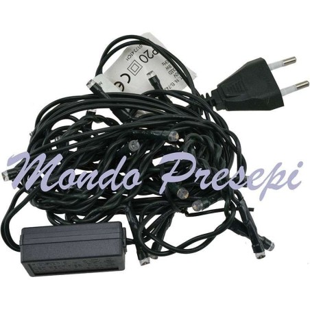 Cadena de 20 luces LED cálidas Mondo Presepi