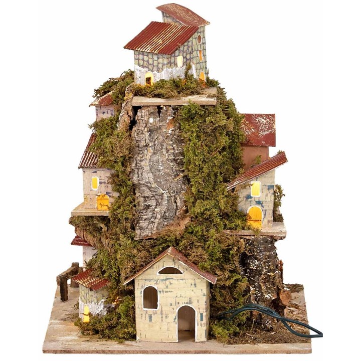 Villaggio illuminato 20x14xh19 cm