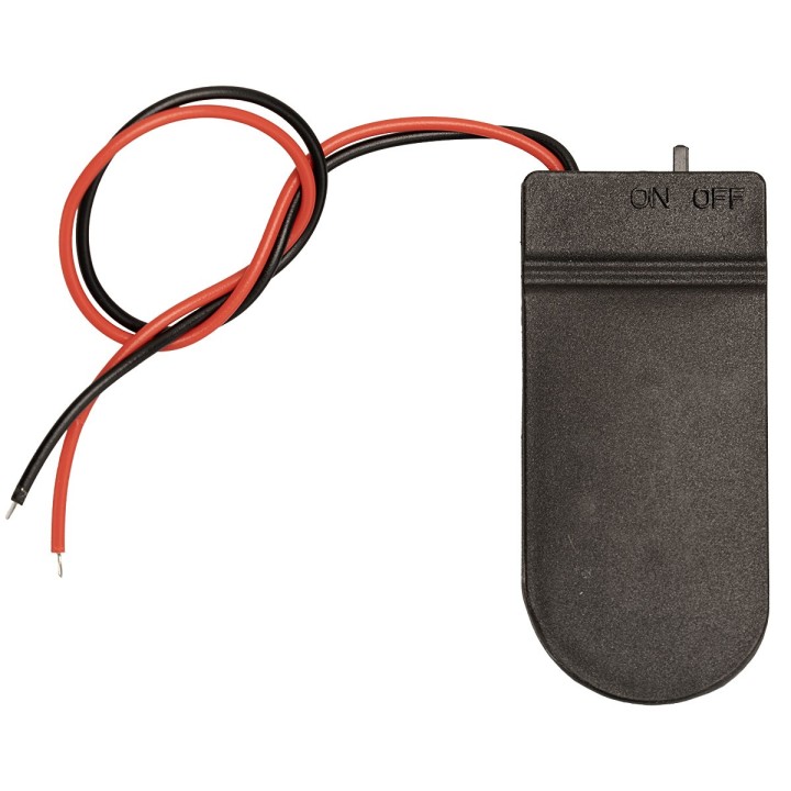 Portabatterie 2 CR2032 6 V con interruttore