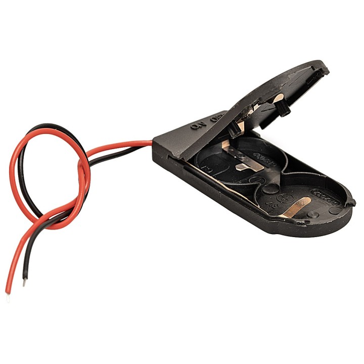 Portabatterie 2 CR2032 6 V con interruttore