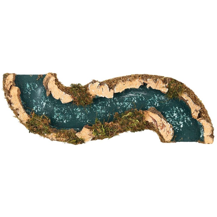 Tratto di fiume con effetto profondità cm 30,5x8x2,2 h