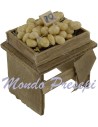 Bench with eggs - miniature nativity scene D95U