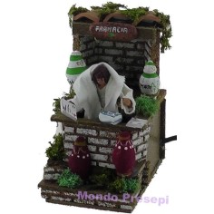 Farmacia in movimento cm 14x9x15 h. Mondo Presepi