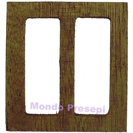 Ventana de madera de 4,7x5 cm h. Mundo Pesebres