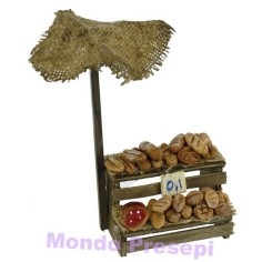 Tour the bread and pizzas with an umbrella