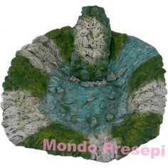 New - Ruscello - Lago Ø 36 cm in resina con pompa: Mondo Presepi
