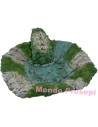 Lago Ø 36 cm in resina con pompa: