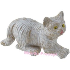 Gato blanco en PVC Mundo Pesebres