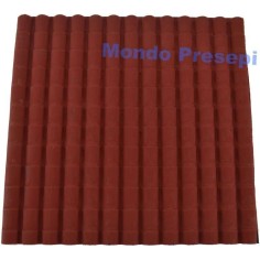 Panel de tejas de 23,5x24,5 cm para belén de bricolaje Mondo Presepi