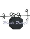 6.5 cm sign with 3x2.5 cm metal plate