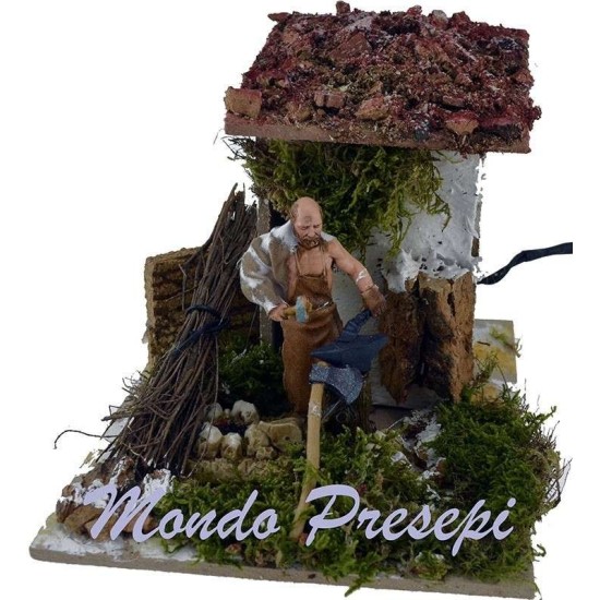 Fabbro Landi cm 10 in mvimento Mondo Presepi