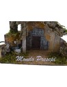 Capanna con fontana funzionante cm 36x17x23 h. Mondo Presepi