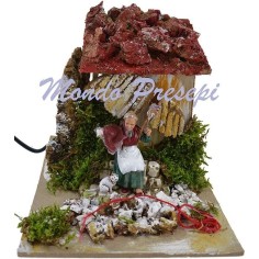 Sarta che fila serie cm 10 in movimento Mondo Presepi