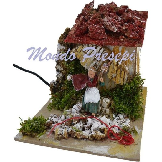 Sarta che fila serie cm 10 in movimento Mondo Presepi