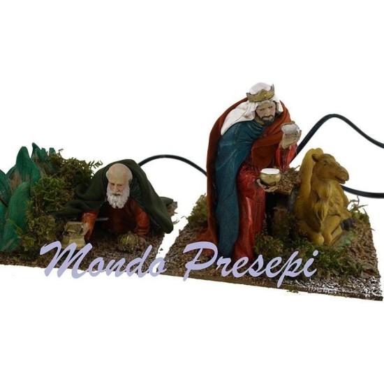 Tres Reyes Magos cm 13 Landi en movimiento Mundo Pesebres