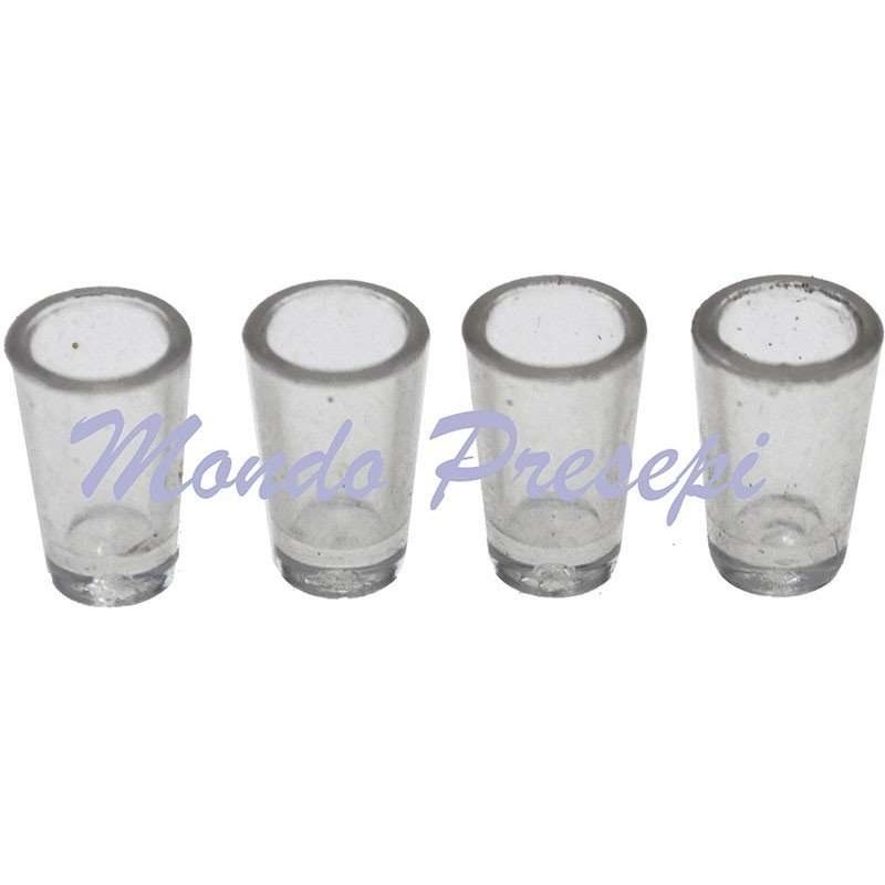 Set of 4 glasses mm-7x12 mm