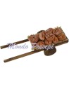 The wagon with bread, 9 cm,5x3x2 h.