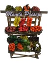 Bench with fruit and vegetables cm 12x13x16 h.