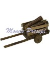 Wagon with wood cm 9,5x3,5x4 h.