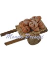 Carro con pan de 5,5x2,5x2,5 cm
