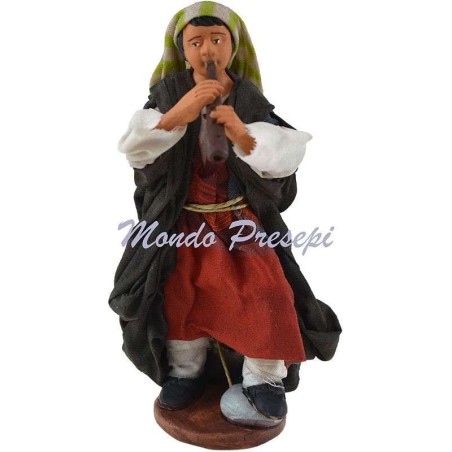 Suonatore con flauto cm 12 Lux Mondo Presepi