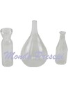 Conjunto de botella, garrafa y cuarto en vidrio -Accesorios