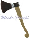 Ax in wood and metal 6 cm