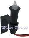 Fiaccola tremolante a led giallo 5 mm 12v. 