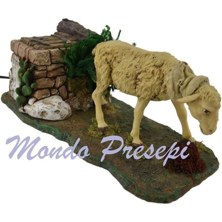 Sheep moving to statues, 30 cm h.