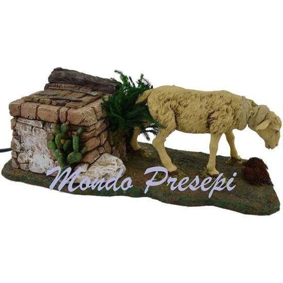 Sheep moving to statues, 30 cm h.