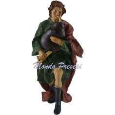 Cm 30 Pastor de zampoña en resina Mundo Pesebre
