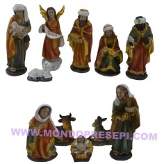 Cm 15 Natividad conjunto de 11 figuras Mundo Belenes