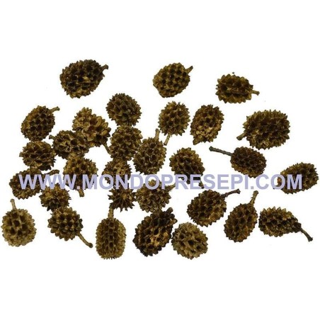Set pine cones, assorted decorations christmas