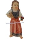 Cm 12 Niña con flores cm 6,5 h.