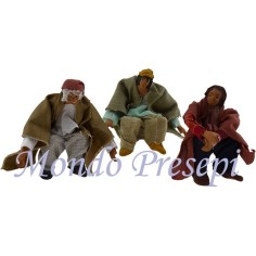 Uomo seduto cm 10 snodato Mondo Presepi