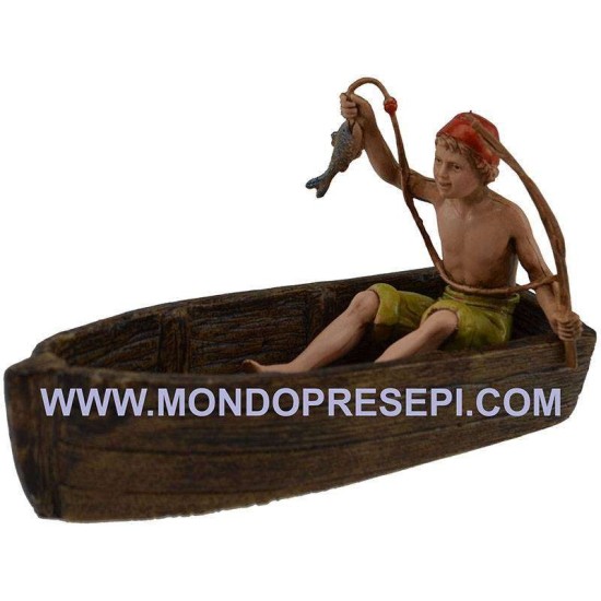 Pescatore seduto cm 10 Landi Mondo Presepi