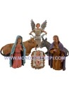 Cm 12 " Nativity set 6 pieces Landi moranduzzo