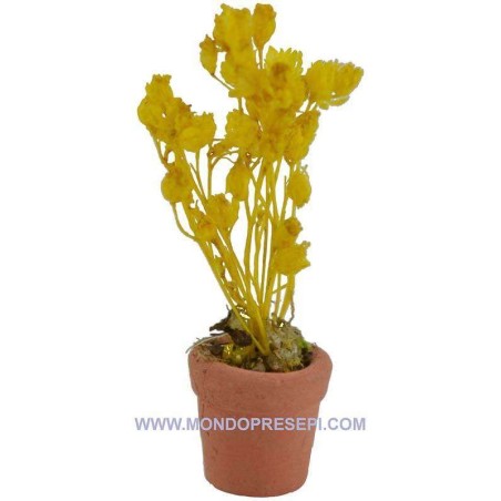 Vaso con fiore giallo Mondo Presepi