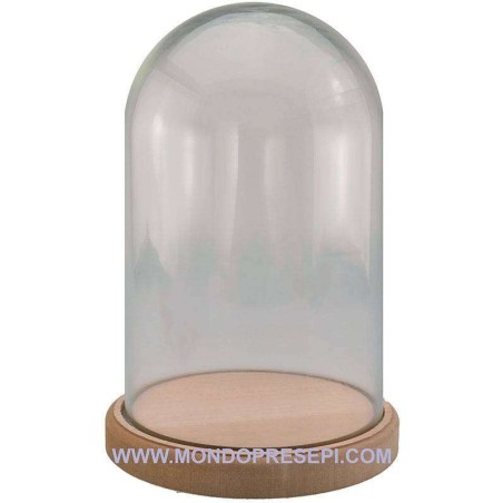 Campana de vidrio cm 17x26 h. Mundo Pesebres